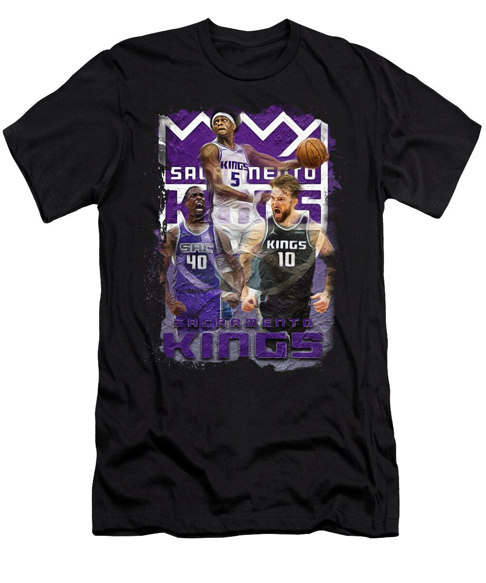 NBA Sacramento Kings Artwork Sports Basics T-Shirt
