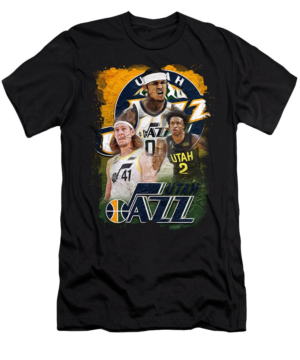 NBA Utah Jazz Artwork Sports Basics T-Shirt