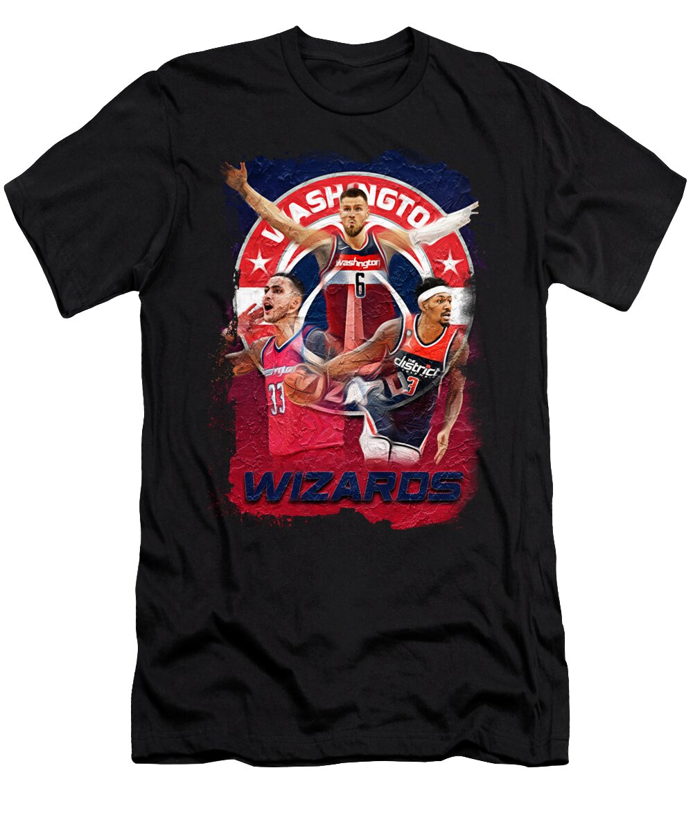NBA Washington Wizards Artwork Sports Basics T-Shirt