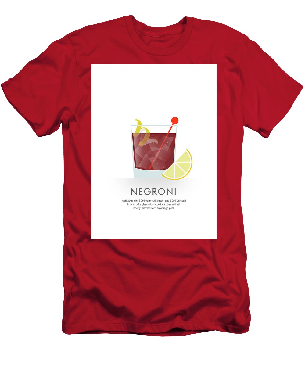 Negroni Cocktail Dennson Creative T-Shirt