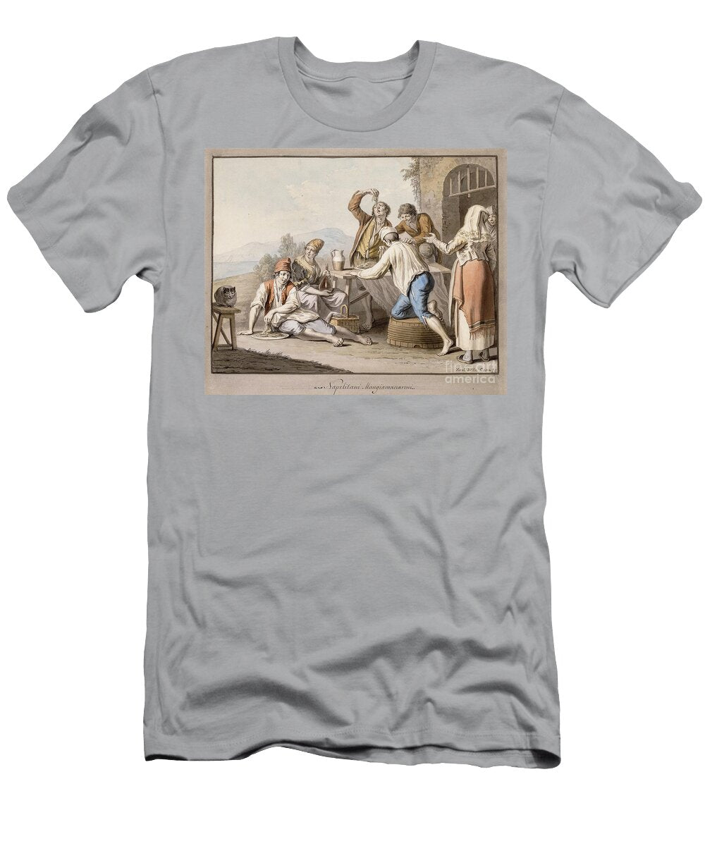 Neopolitans Eating Macaroni Napolitani Mangia Maccaroni Saviero Xavier Della Gatta T-Shirt