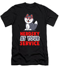 Nerdsky At Your Service Siberian Husky Dog Pet Gift Thomas Larch T-Shirt