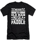 Never Underestimate an Old Man with a Pickleball Paddle Crazy Squirrel T-Shirt