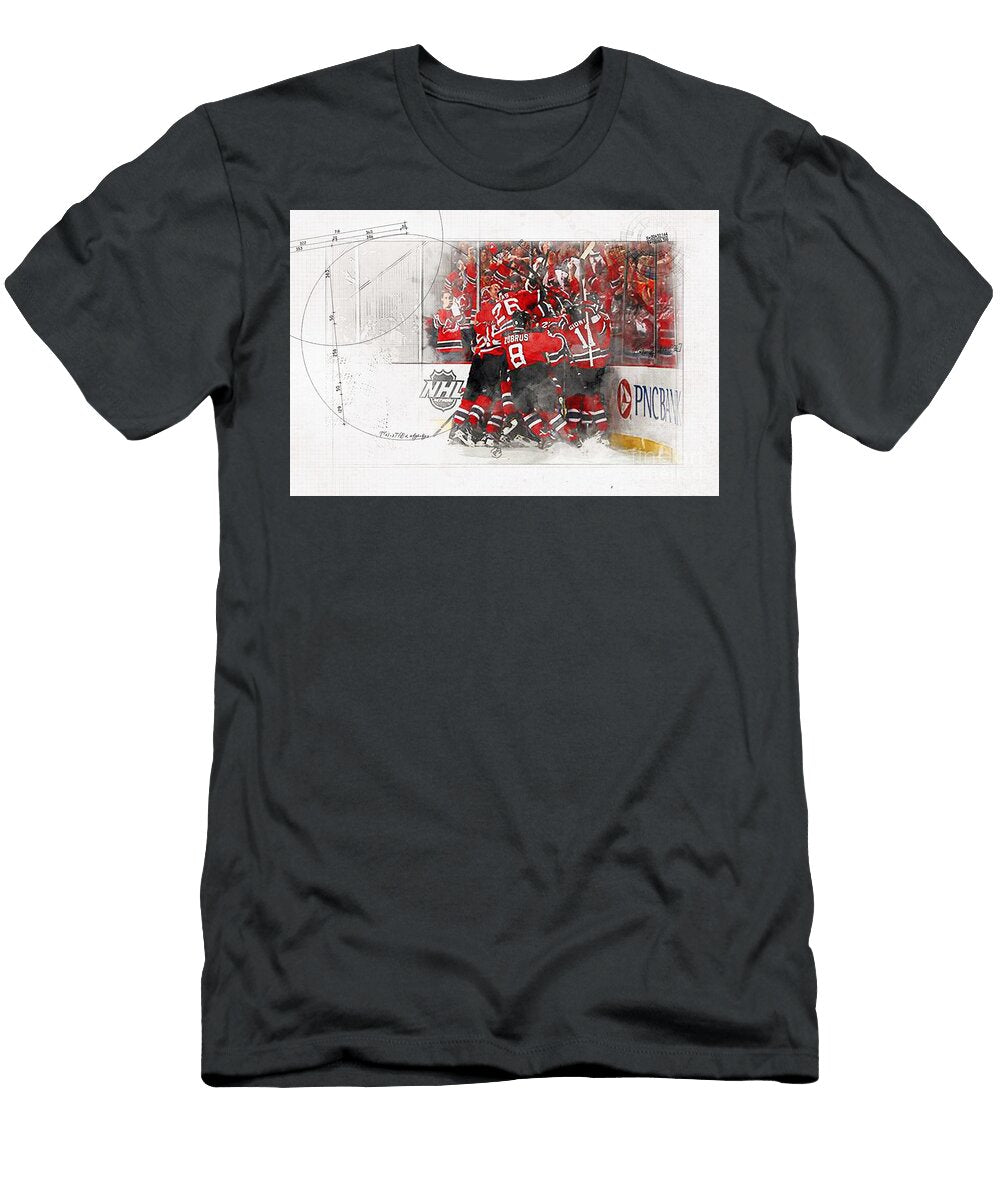 New Jersey Devils Hockey Club New Jersey USA NHL Team Hockey Stadium Match Lisa Sandra T-Shirt