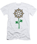 New Orleans Saints NFL Football Team Logo Flower Art Steven Shaver T-Shirt