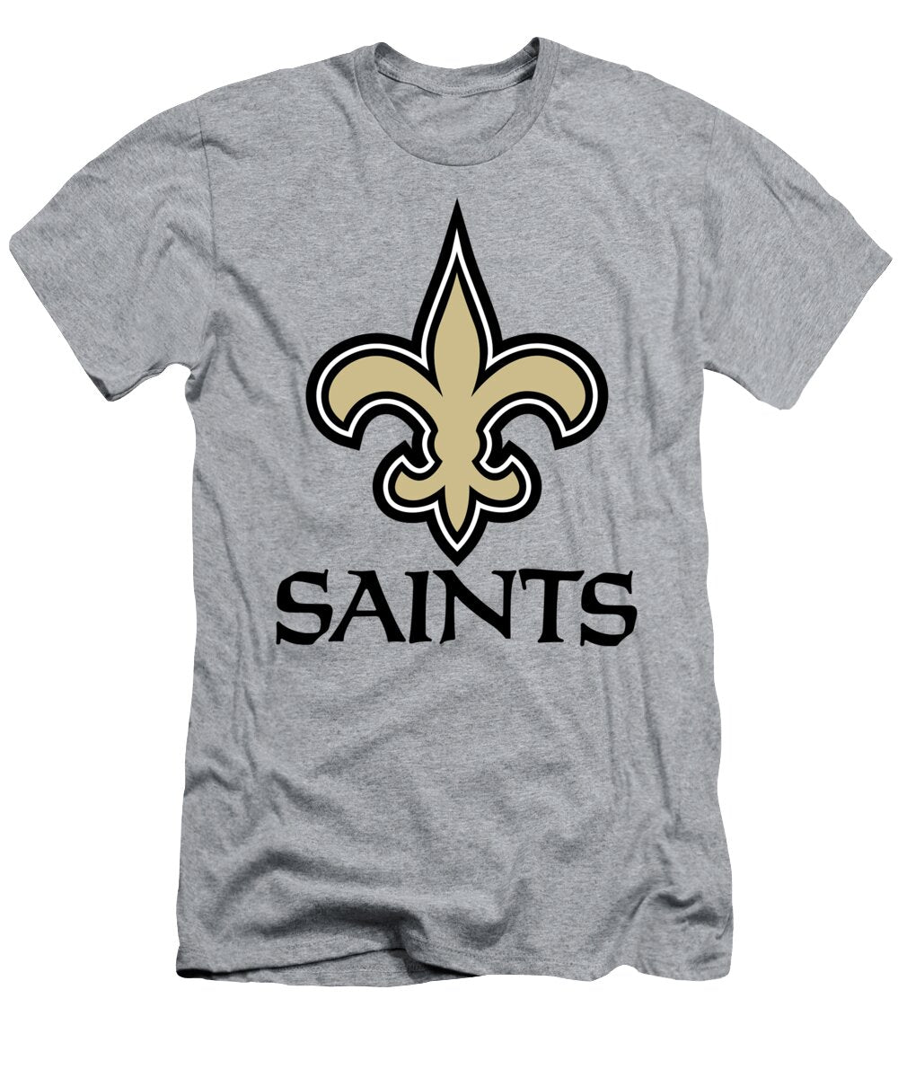 New Orleans Saints on an Abraded Steel Texture Movie Poster Prints T-Shirt