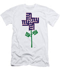 New York Giants NFL Football Team Logo Flower Art Steven Shaver T-Shirt