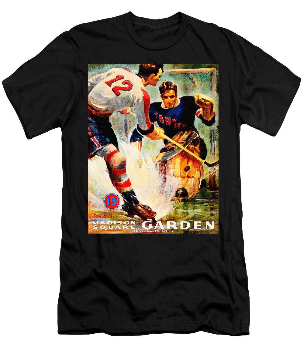 New York Rangers Vintage Three Poster Big 88 Artworks T-Shirt