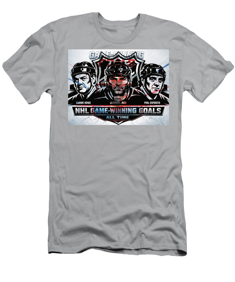 NHL All Time Game Winning Goal Leaders All Sports T-Shirt