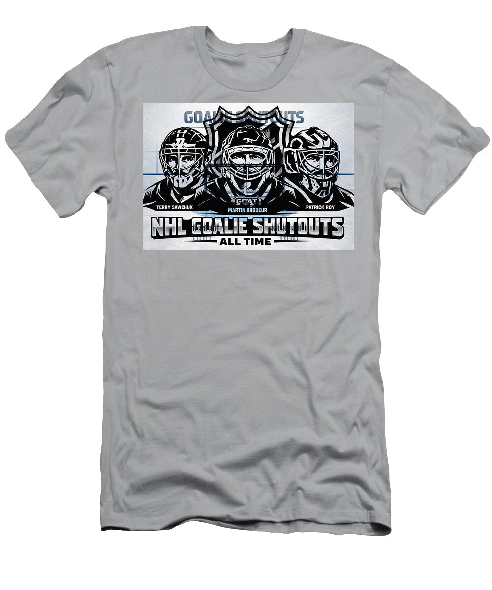 NHL All Time Goalie Shutout Leaders All Sports T-Shirt
