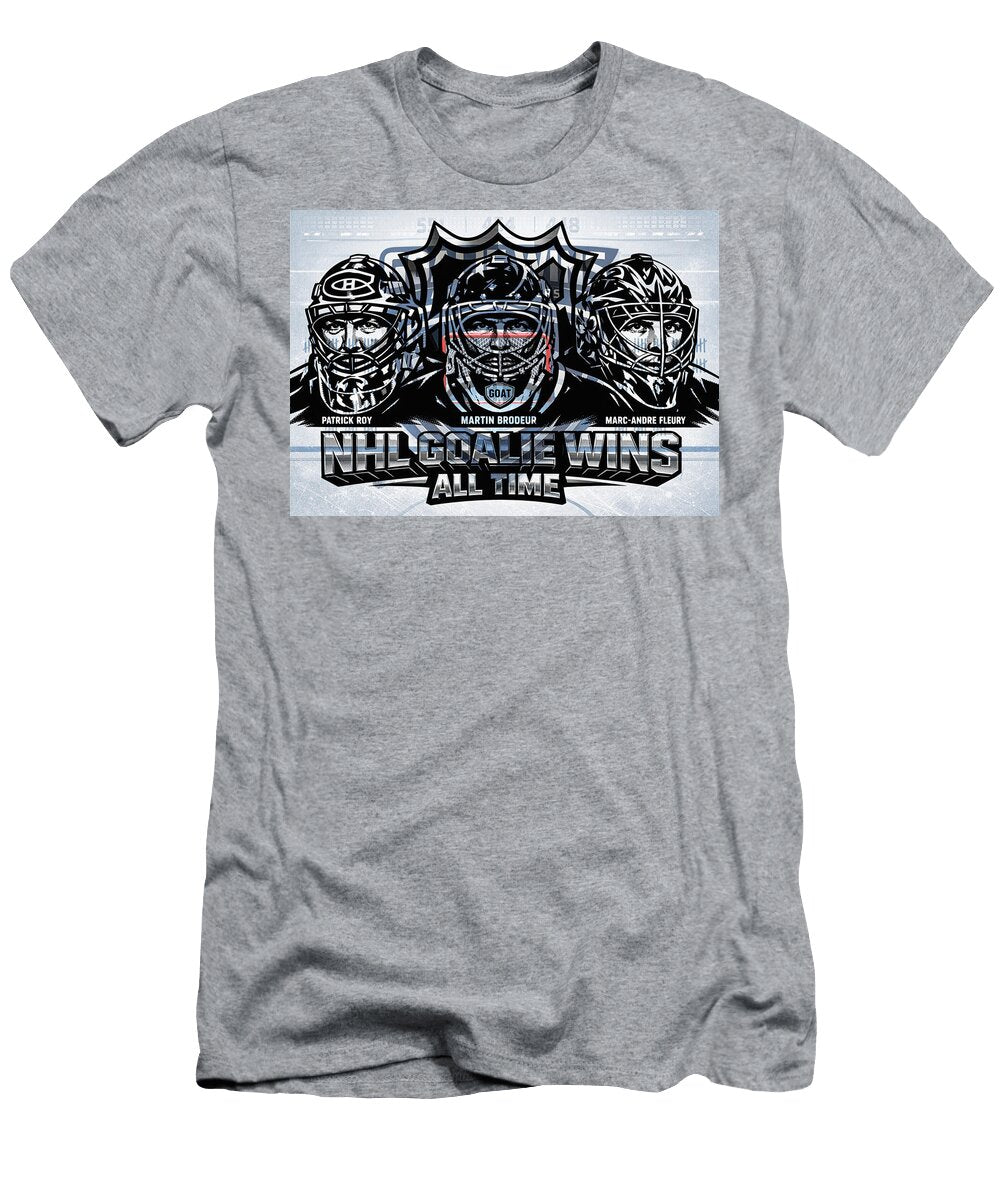 NHL All Time Goalie Win Leaders All Sports T-Shirt