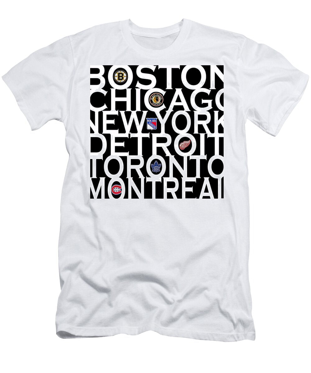 NHL Original Six Logos Fiona Evelyn T-Shirt