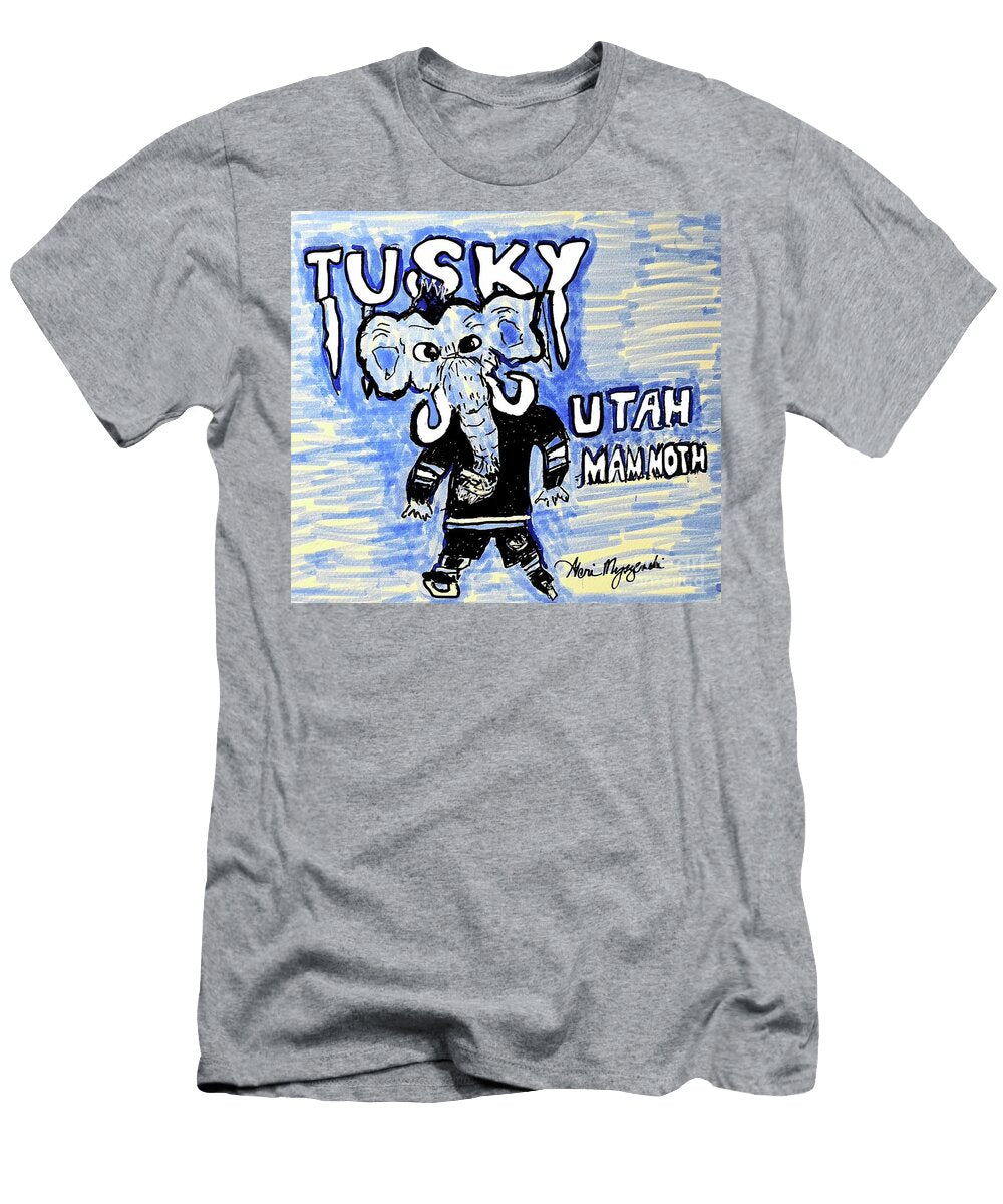 NHL Utah Mammoth Mascot Tusky Born10 15 2025 Geraldine Myszenski T-Shirt