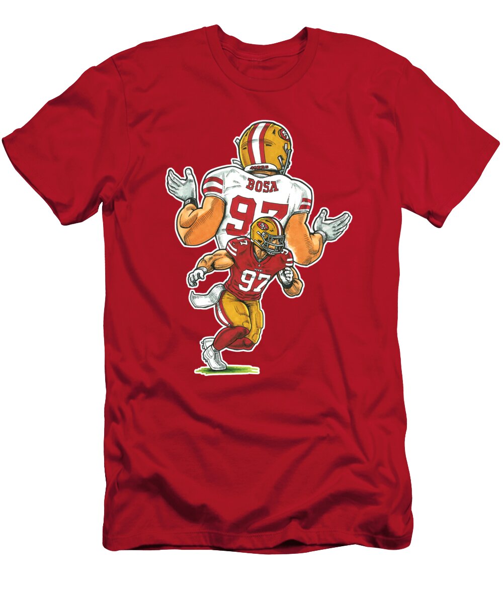Nick Bosa Red Richard Miller T-Shirt