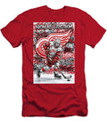 Nicklas Lidstrom Hockey Graffiti Graffiti Poster Hockey Player NHL Sampadart Gallery T-Shirt