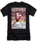 Nicklas Lidstrom on Hockey Rink Graffiti Poster Hockey Player NHL Sampadart Gallery T-Shirt