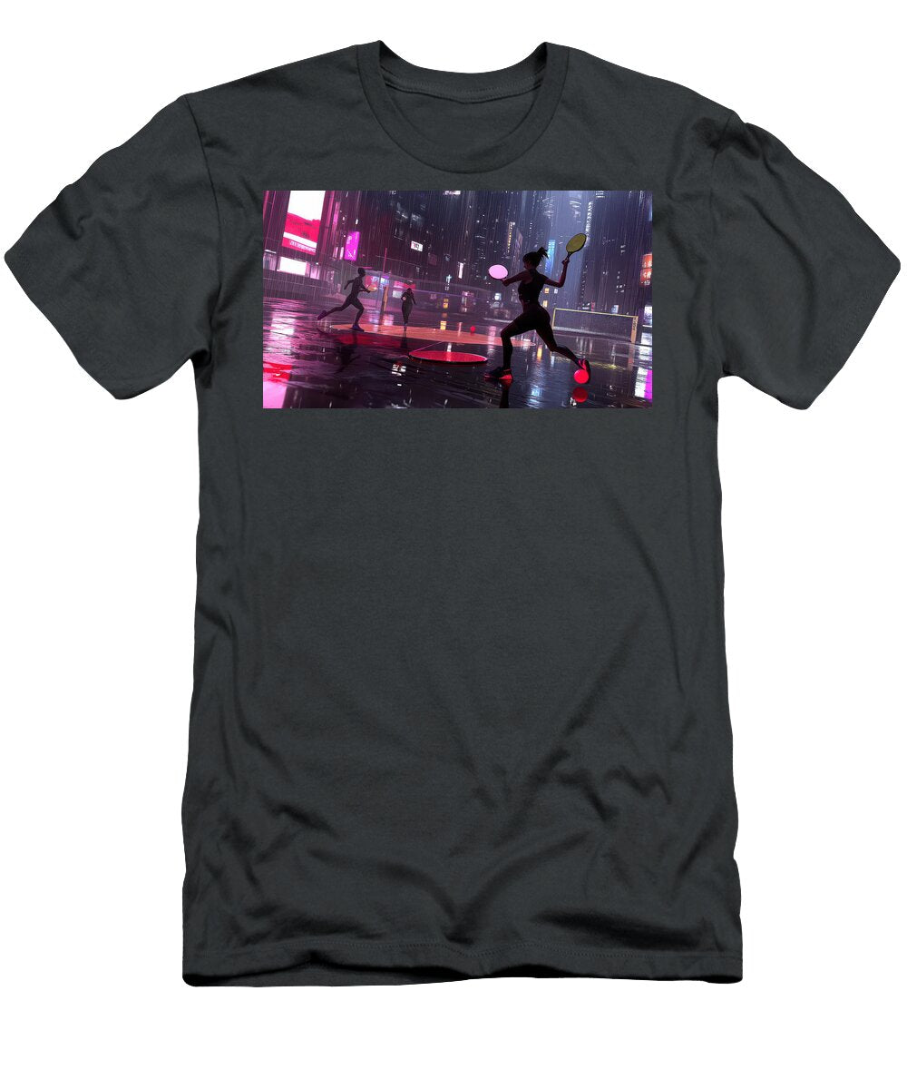 Nighttime City Paddle Tennis Evie Carrier T-Shirt