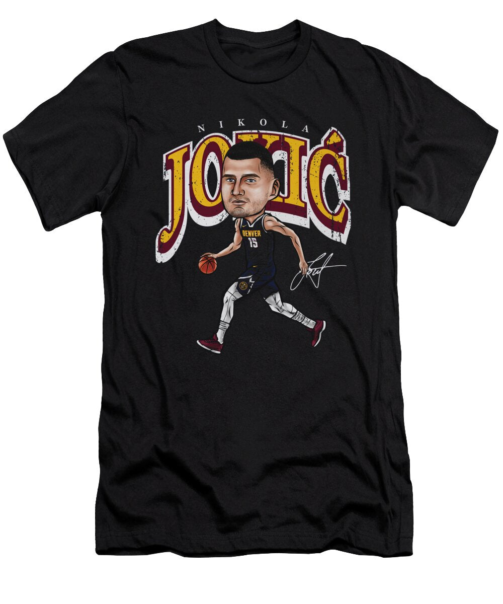 Nikola Jokic Dn Cartoon Ihsan Sirin T-Shirt