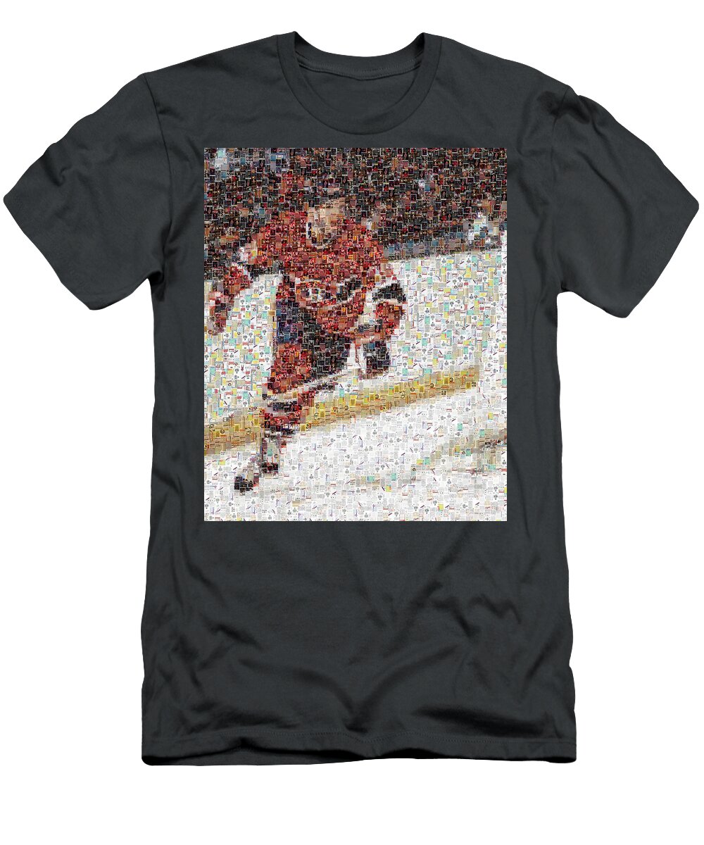 Nilan in Action Hockey Mosaics T-Shirt