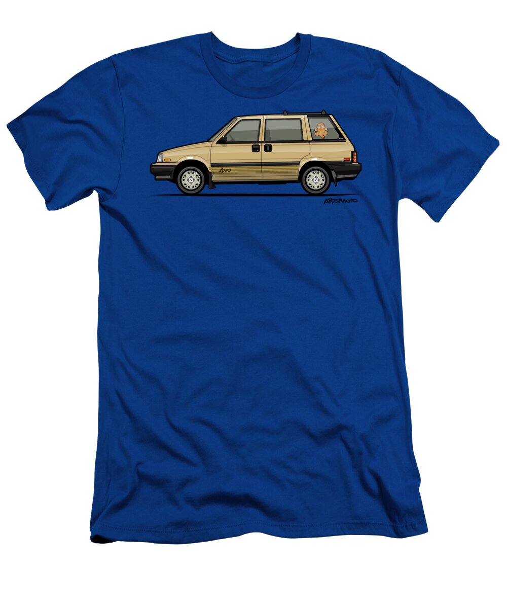 Nissan Stanza Prairie 4wd Wagon Gold Monkey Crisis on Mars T-Shirt