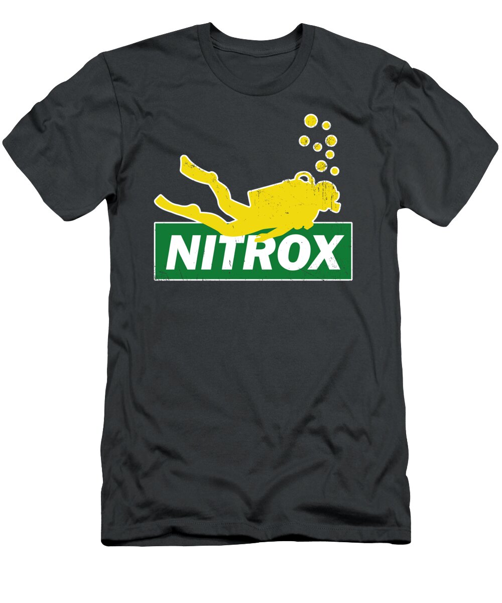 Nitrox for Men Women Kids Dive Guide Diver Buddy Crazy Squirrel T-Shirt