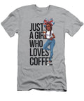 No 02 Womens Just a Girl Who Loves Coffee Coffee Addict Set Girly Coffee Lover Mounir Khalfouf T-Shirt
