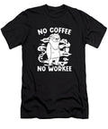 No Coffee No Workee Cafe Roaster Roasting Coffee Sloth Crazy Squirrel T-Shirt