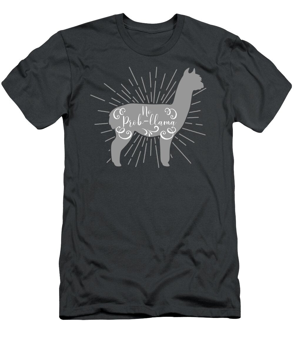 No Probllama Llama Lover Gift Gift James C T-Shirt