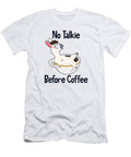 No Talkie Before Coffee Vicuna Guanaco Llama Breeder Alpaca Graphics Lab T-Shirt