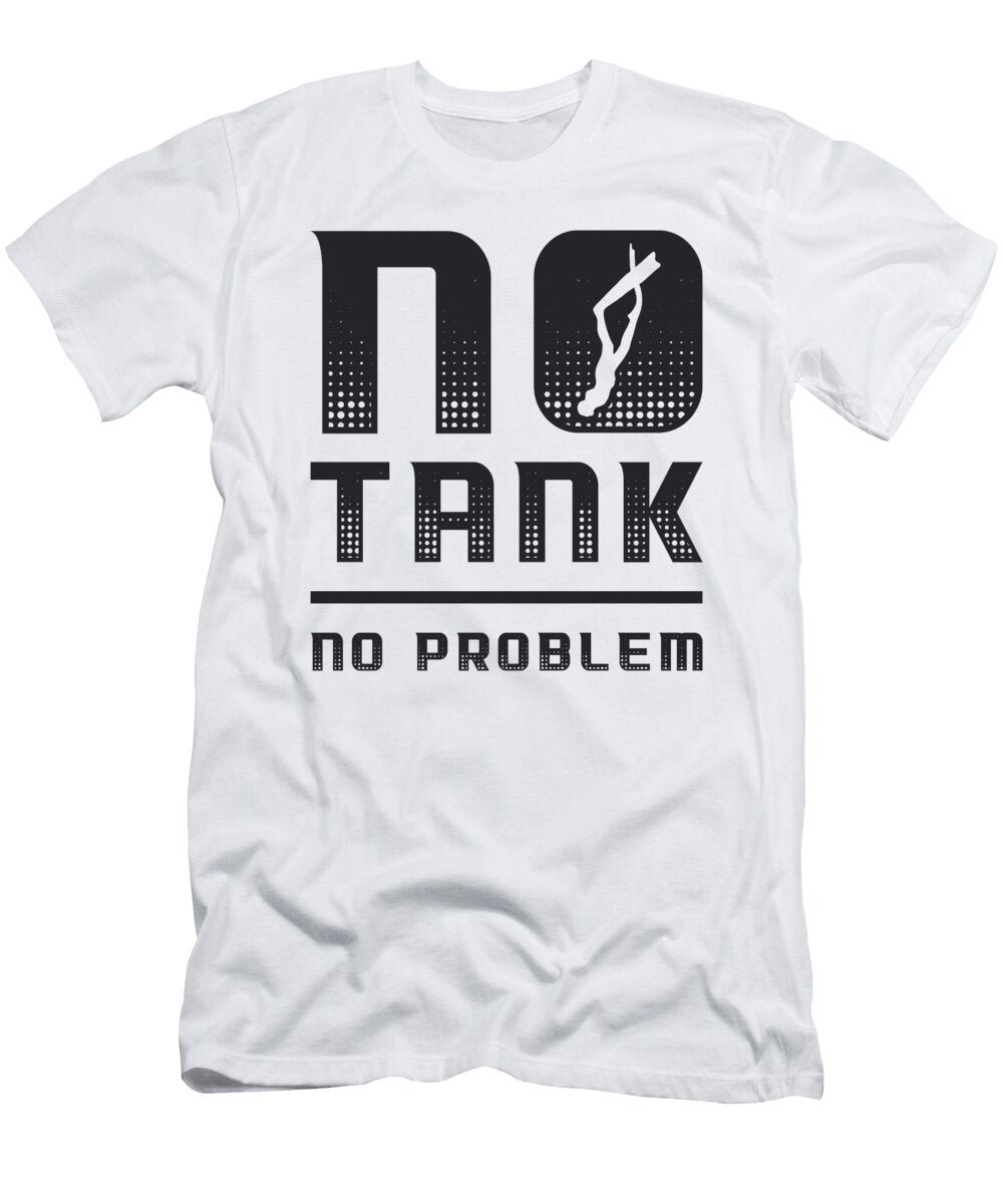 No Thank No Problem Freediving Apnoe Fan Freediver Tshirtconcepts Marvin Poppe T-Shirt