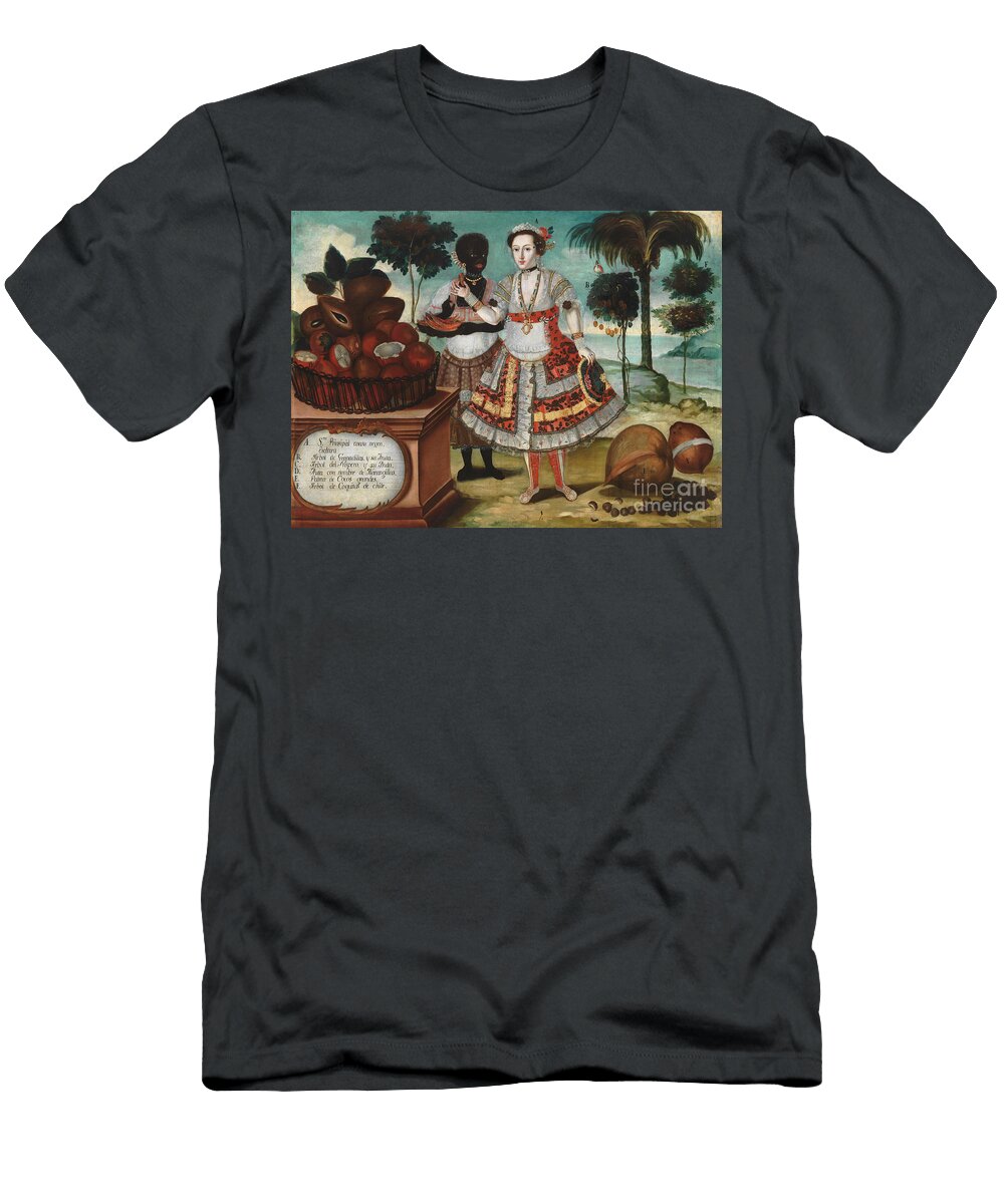Noble Woman with Her Black Slave C1783 Vicente Alban T-Shirt