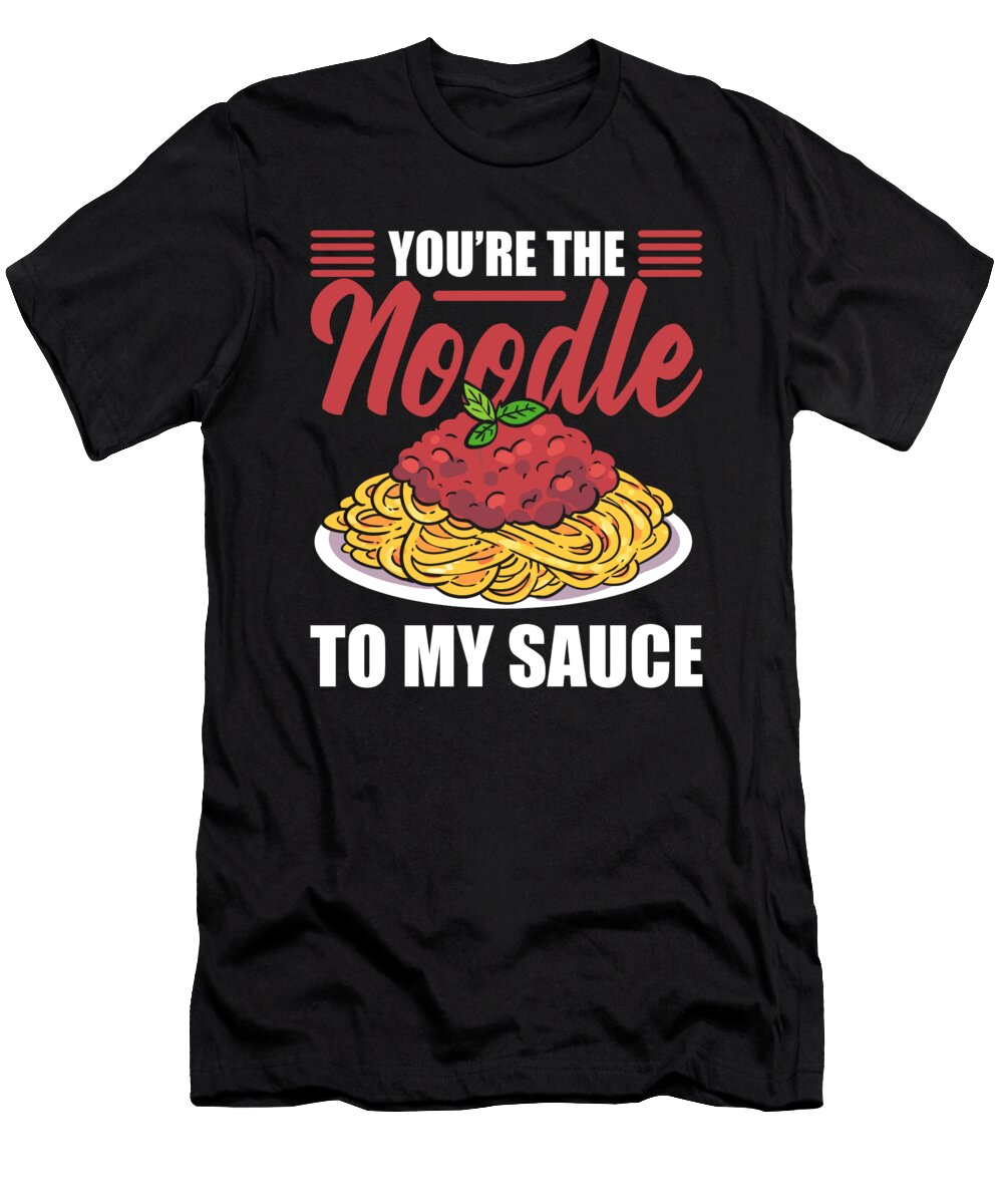 Noodles Love Valentine I Heart Pasta Alessandra Roth T-Shirt