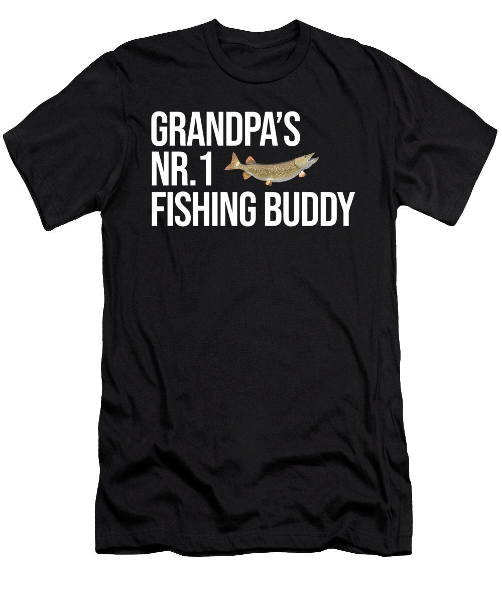 Northern Pike Fishing Grandson Freshwater Fish Gift Muc Designs T-Shirt