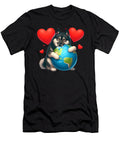 Norwegian Elkhound Dog Earth Day Hug Love Owner Studi Alex T-Shirt