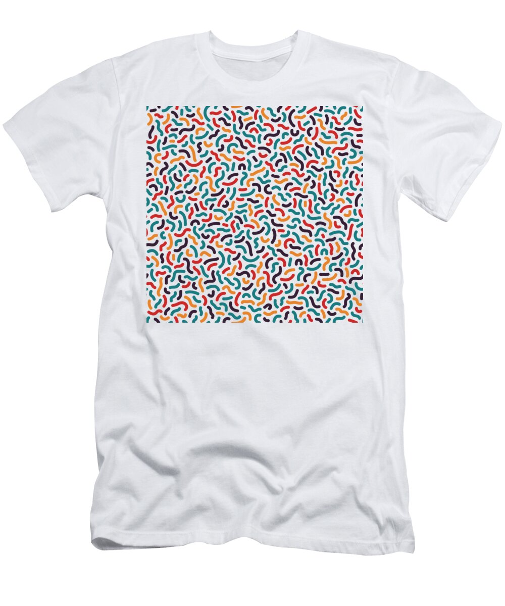 Nostalgic Retro Pattern Alpaca Man T-Shirt