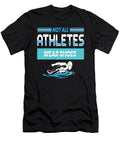 Not All Athletes Wear Shoes Swimming Moon T-Shirt