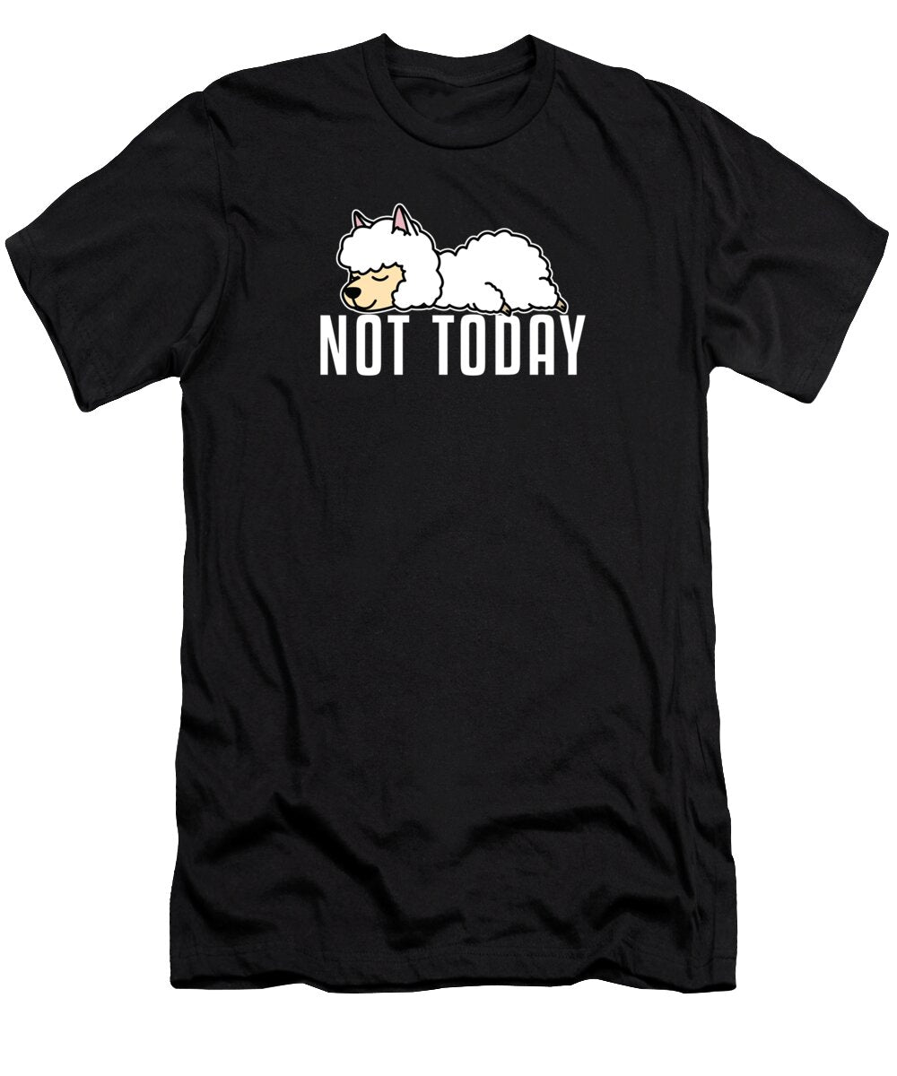 Not Today Llama Vicuna Guanaco Breeder Alpaca Graphics Lab T-Shirt