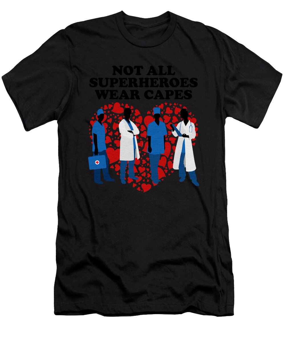Note All Superheroes Wear Capes Jacob Zelazny T-Shirt