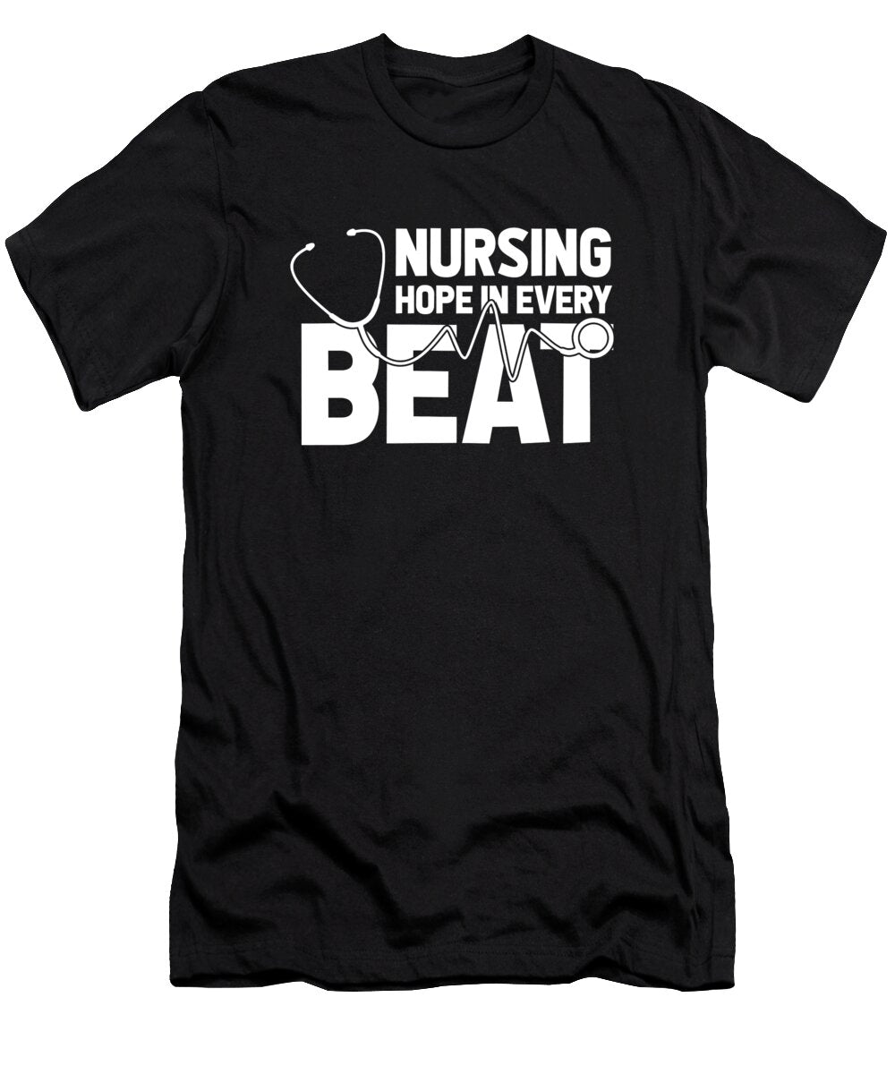Nurse Caretaker Hospital Nursing Ekg Crazy Squirrel T-Shirt