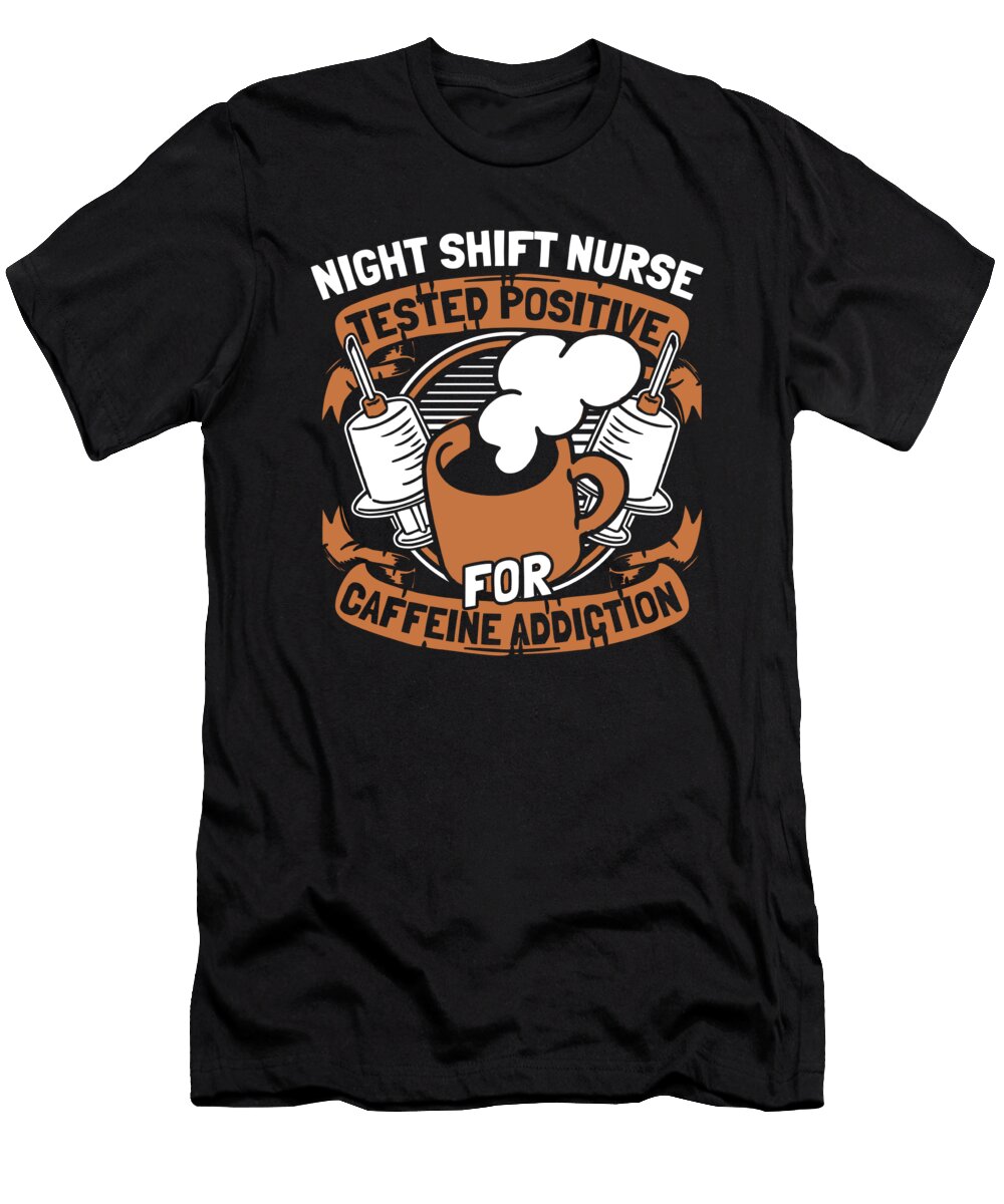 Nurse Coffee Caretaker Hospital Nursing Crazy Squirrel T-Shirt