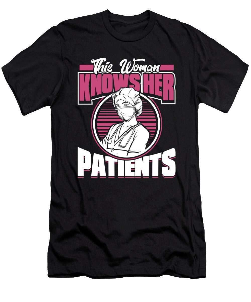 Nurse Hospital Caretaker Nursing Crazy Squirrel T-Shirt
