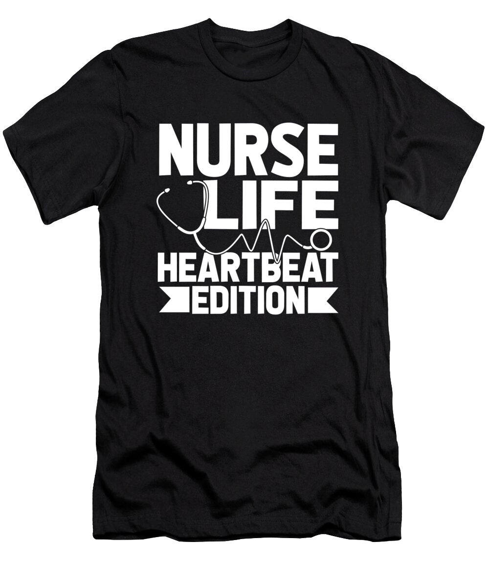 Nurse Hospital Caretaker Nursing Ekg Crazy Squirrel T-Shirt