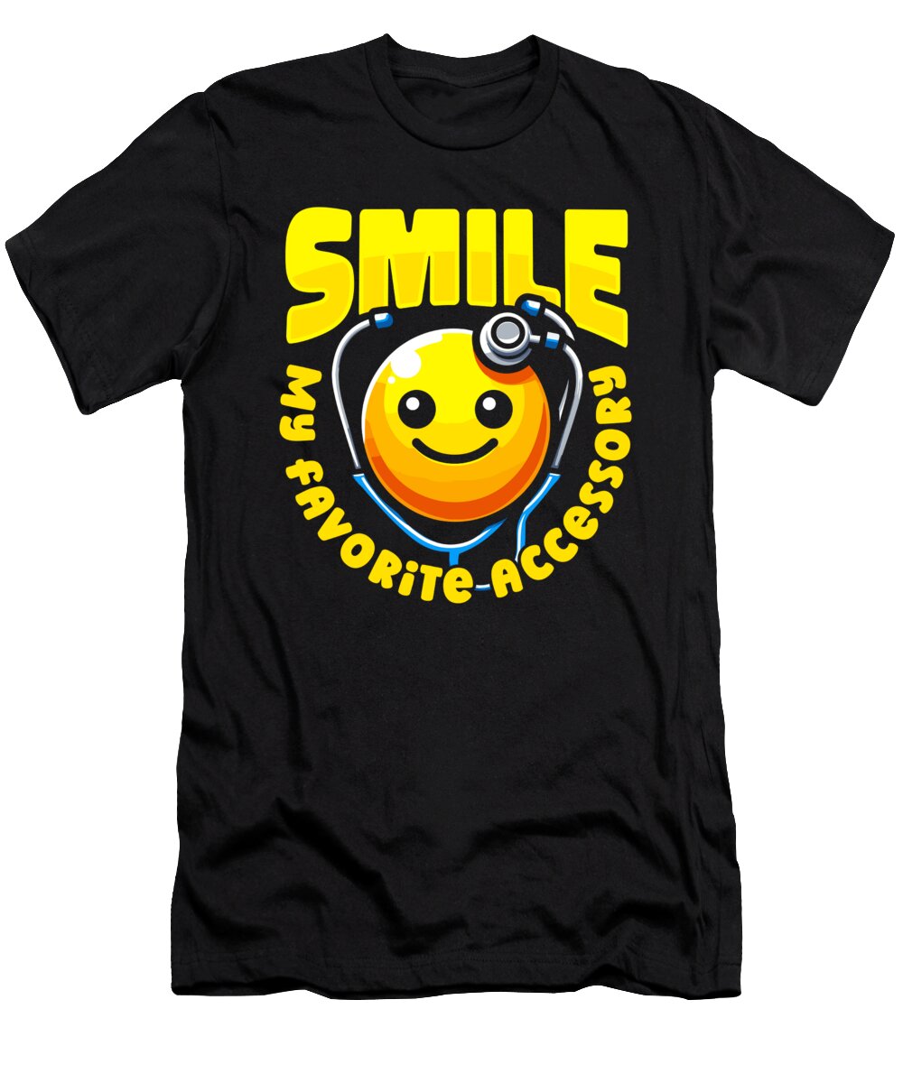 Nurse Hospital Caretaker Nursing Smile Crazy Squirrel T-Shirt
