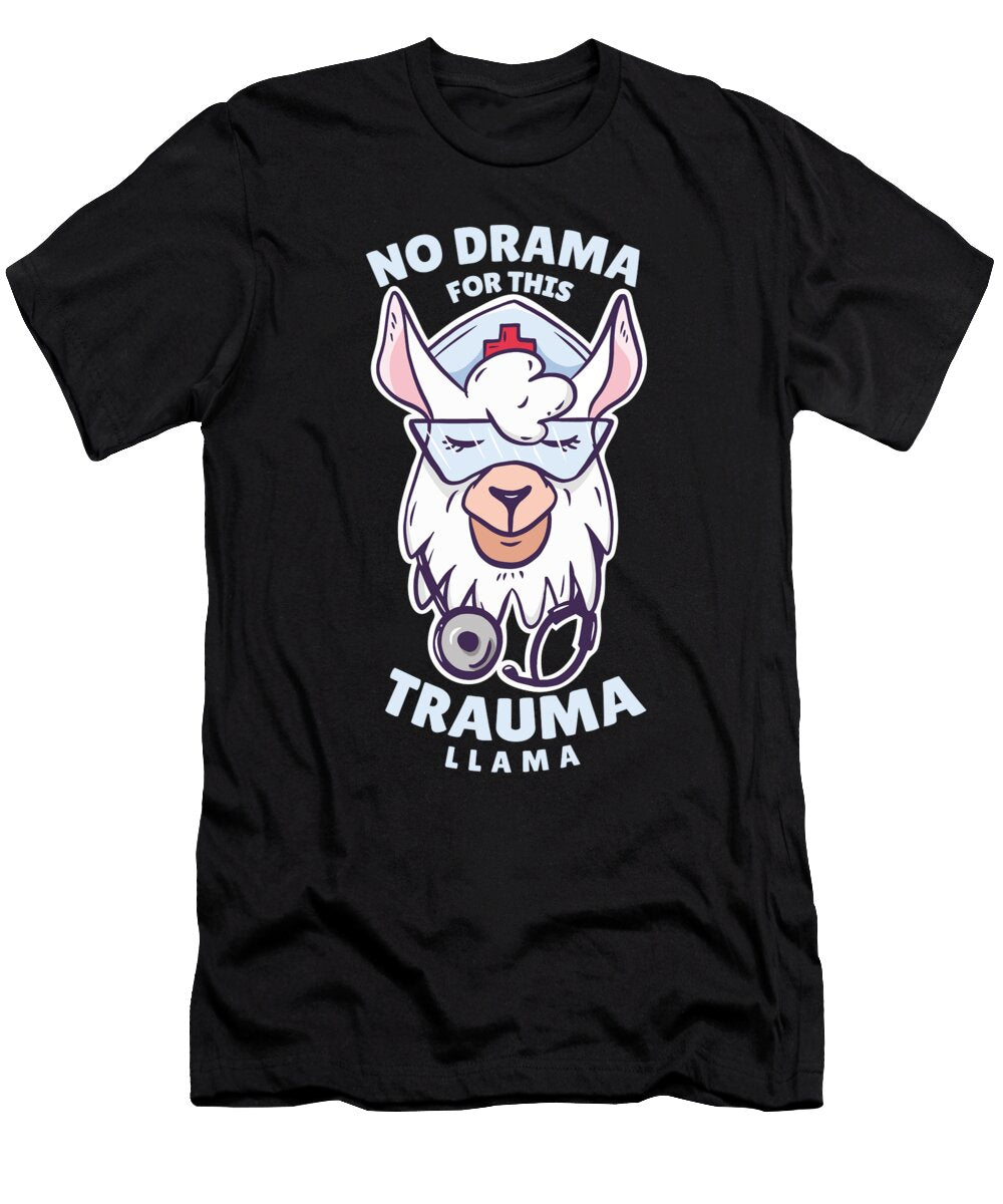 Nurse Lama Problama Gift Florian Dold Art T-Shirt