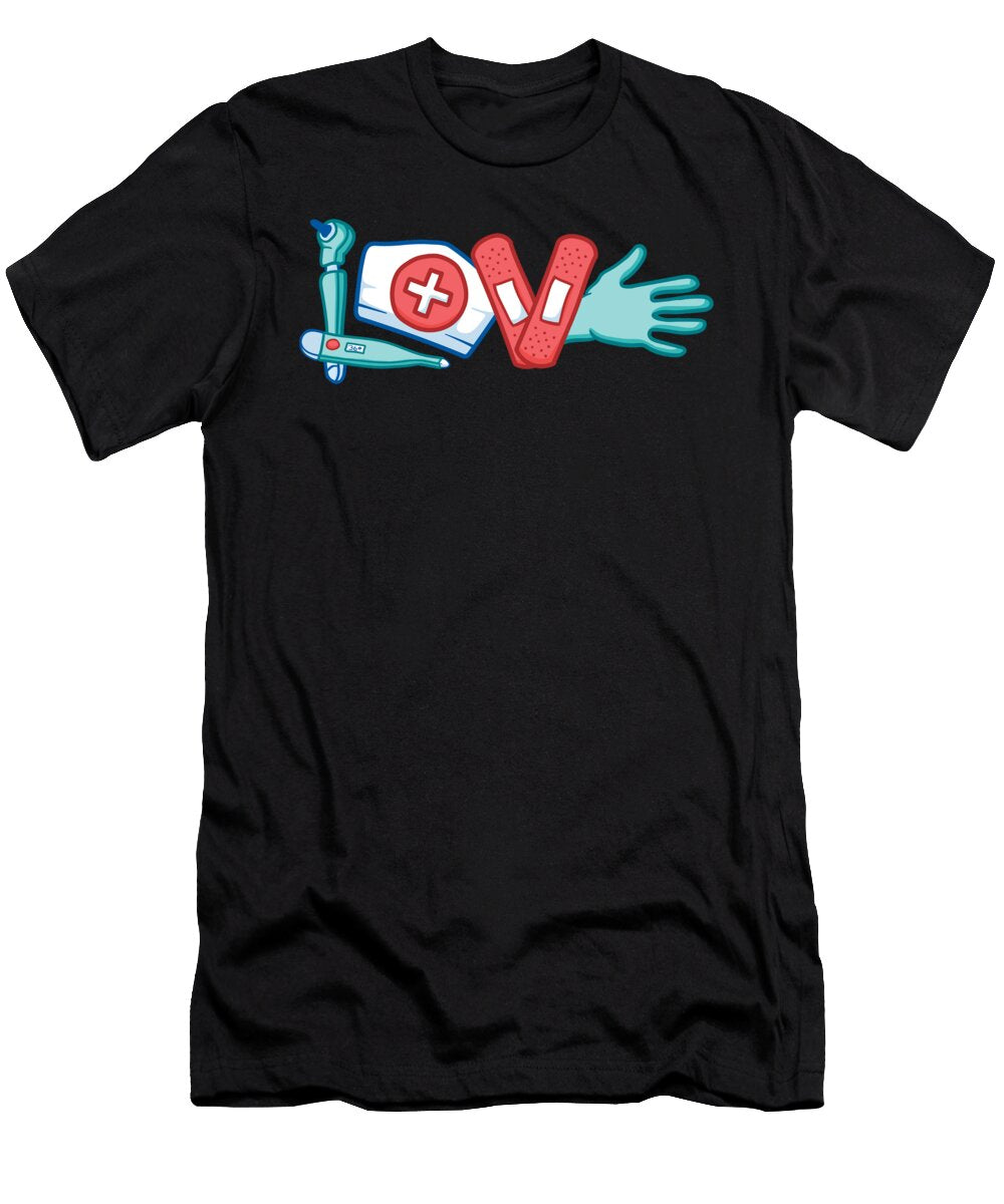 Nurse Love Nursing Gift Florian Dold Art T-Shirt