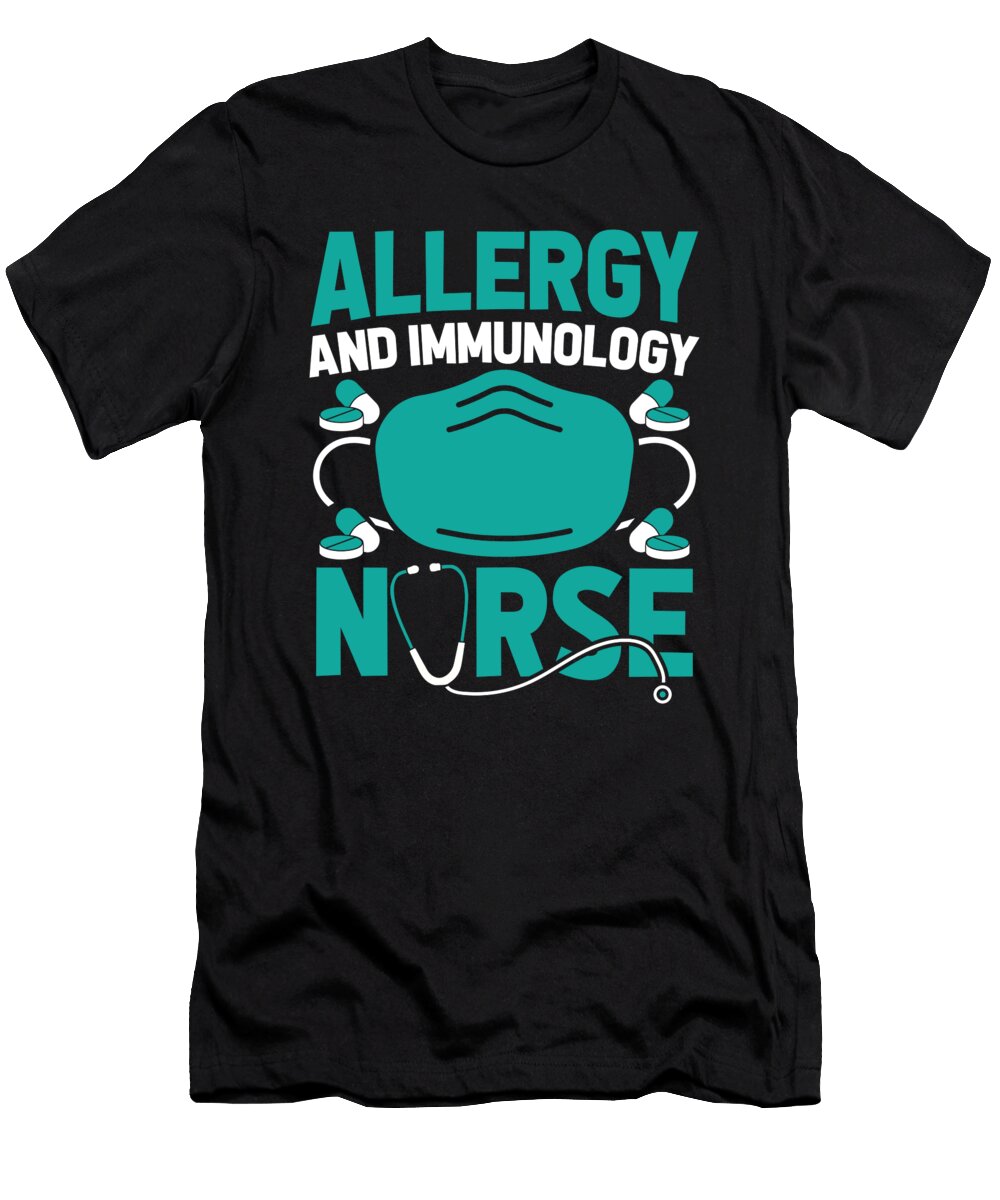 Nurse Nursing Hospital Allergy and Immunology Nurse Crazy Squirrel T-Shirt