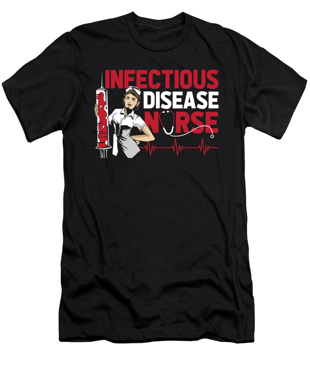 Nurse Nursing Hospital Caretaker Infectious Disease Nurse Crazy Squirrel T-Shirt