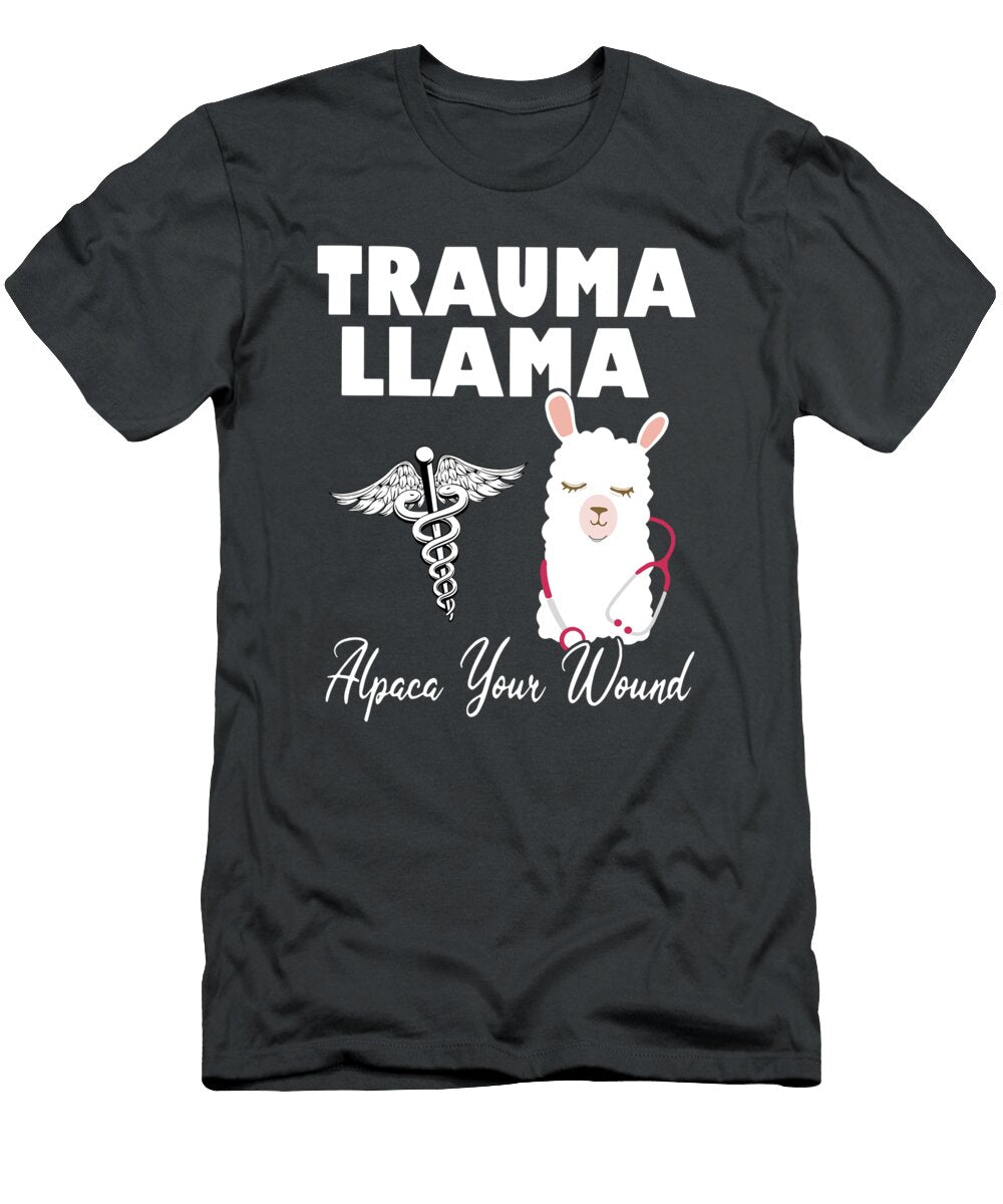 Nurse Trauma Llama Alpaca Your Wound Unisex for Man for Women Love for Boys Birthday Gift T Sh Filogonio Camilo T-Shirt