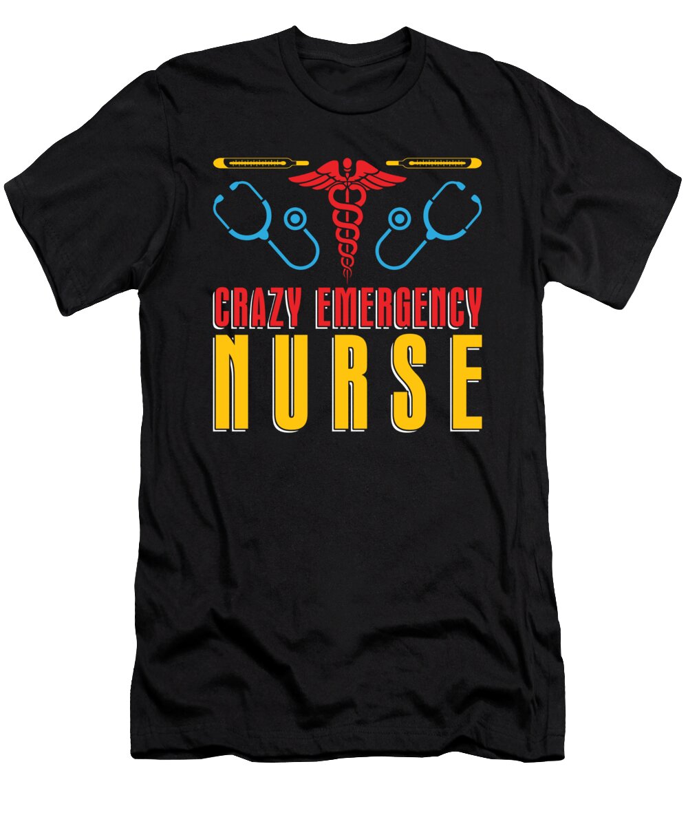 Nursing Crazy Caretaker Hospital Emergency Nurse Crazy Squirrel T-Shirt