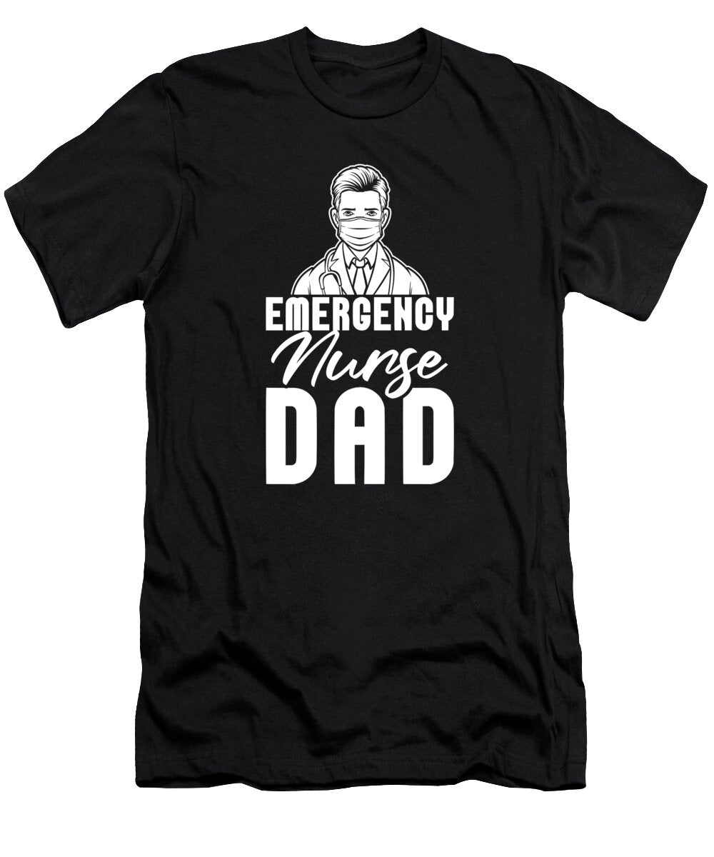 Nursing Dad Caretaker Hospital Emergency Nurse Crazy Squirrel T-Shirt